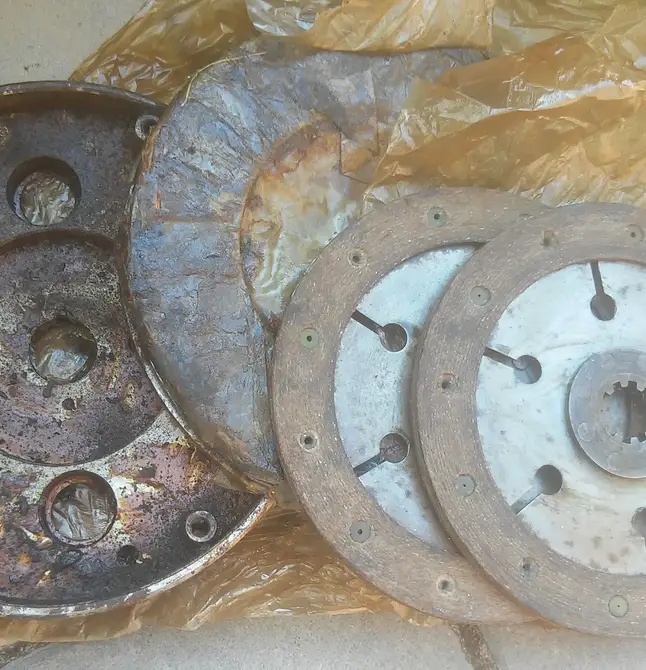 Set Disk Flywheel Dnepr, M72, K750, MW750, URAL, M61, M62, M63, M66, M67, IMZ 8.101, 8.103 7201223 — Photo 1