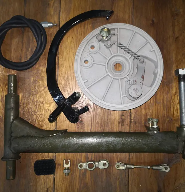 Lever with brake system for side car K750, K650, Dnepr , MT. Set. — Photo 1